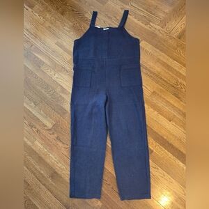 100% Linen Sleeveless Jumpsuit Fog Linen Work Japanese Linen